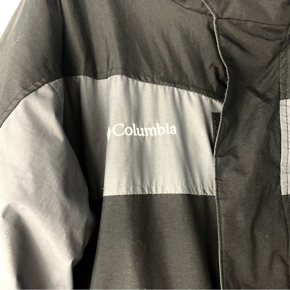 Columbia Interchange Fleece Lined Black & Gray Winter Jacket Mens Medium - Picture 3 of 15